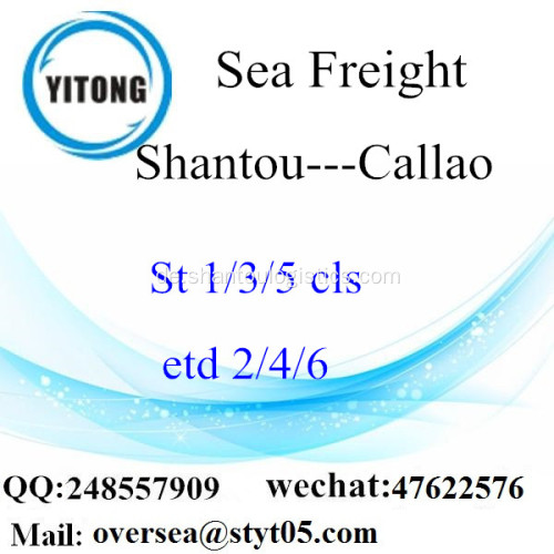 Shantou Port LCL Konsolidierung nach Callao